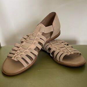 Eileen Fisher Beige Strappy Sandals